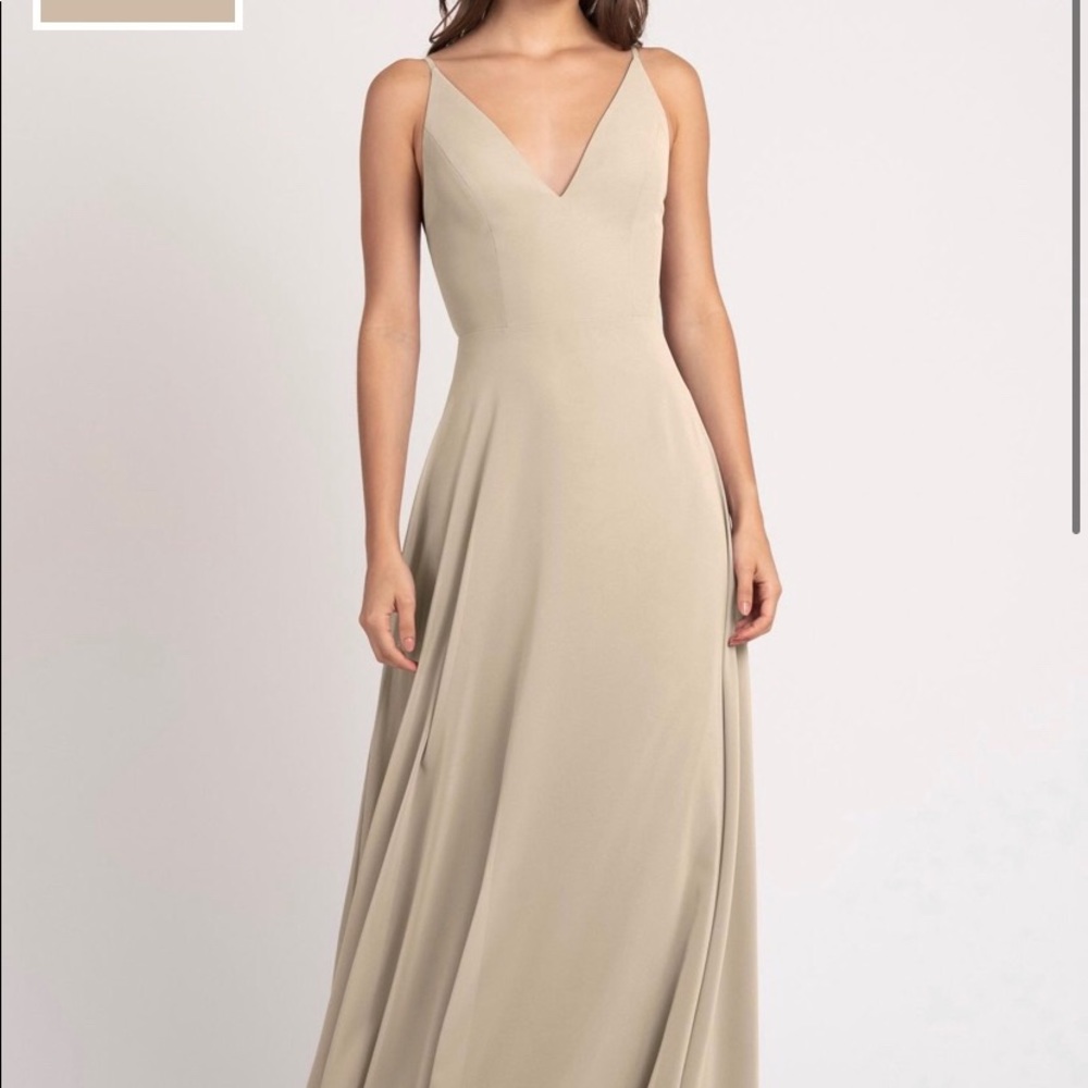 Jenny Yoo bridesmaid dress. Size 6. Color is sand dune